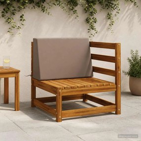 vidaXL Μαξιλάρι πλάτης SOEST 100% Πολυεστέρας Taupe 60 x 20 x 40 cm