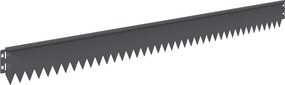vidaXL Περίγραμμα γκαζόν 30 τμχ. 103 x 10 εκ Steel Ανθρακί