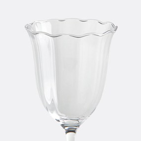 Σετ 4 ποτήρια με πόδι, σχήμα λουλουδιού, LYSSA