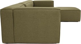 Γωνιακός Καναπές - Fora - Χρώμα Πράσινο - 296x185x66