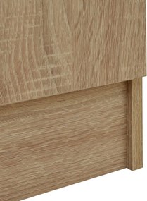 Ντουλάπα ρούχων δίφυλλη REAL χρώμα sonoma 80x42.5x180.5