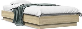 vidaXL Πλαίσιο Κρεβατιού Χωρ. Στρώμα Sonoma Δρυς 75x190εκ Επεξ. Ξύλο