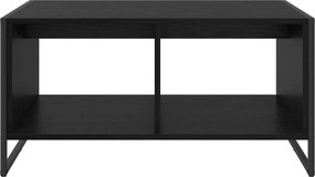 vidaXL Τραπεζάκι σαλονιού Μαύρη Οξυά 80 x 50 x 40 cm
