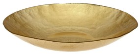 Φρουτιέρα Kronos Oro 80.510.06 Φ30cm Gold Cryspo Trio Γυαλί