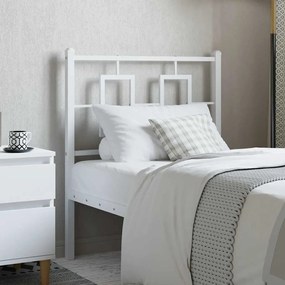 vidaXL Κεφαλάρι Μεταλλικό με Αντικατάσταση Λευκό 75 εκ.