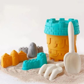 Κουβαδάκι + Φτυαράκια Παραλίας (Σετ 7τμχ) Kiokids Castle 4311