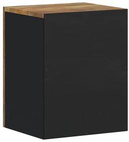 vidaXL Ντουλάπι Μπάνιου Επιτοίχιο 38x33x48 εκ. από Μασίφ Ξύλο Μάνγκο