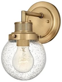 Απλίκα Φωτιστικό Μπάνιου 1xE27 IP44 Poppy Quintiesse Elstead Lighting QN-POPPY1-HB-BATH Ορείχαλκος