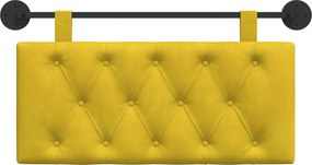 vidaXL Κρεμαστό Κεφαλάρι Κίτρινο Βελούδο