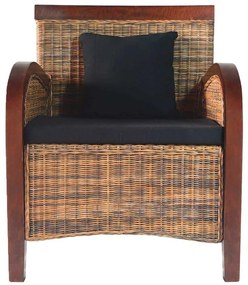 vidaXL Πολυθρόνα με Χειροποίητη Πλέξη από Ρατάν