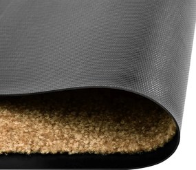 vidaXL Πατάκι Εισόδου Πλενόμενο Κρεμ 90 x 120 εκ.
