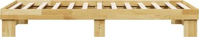 vidaXL Πλαίσιο κρεβατιού χωρίς στρώμα 90x200 cm μασίφ ξύλο δρυς