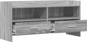 vidaXL Ντουλάπι TV 100 x 33 x 47 εκ Γκρι Sonoma Επεξεργασμένο Ξύλο