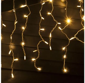 Λαμπάκια Σειρά 144 LED Κουρτίνα Λευκό Θερμό Φως Επεκτεινόμενα IP65 300x60cm 1,5μ Καλώδιο X081441414 ACA-X081441414-Λευκό X081441414