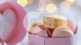 Σετ των 2 Intra Συλλεκτικό Ξύλινο Παζλ Plywood 4mm - Ποικιλία αμυγδαλωτών σε ροζ κουτί Σε Ξύλινο Κουτί - Διαστάσεις: 10x10 cm – 25 κομμάτια