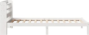 vidaXL Σκελετός Κρεβ. Χωρίς Στρώμα Λευκό 90x200 εκ Μασίφ Πεύκο