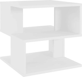 vidaXL Τραπέζι Βοηθητικό Λευκό 40 x 40 x 40 εκ. από Επεξ. Ξύλο