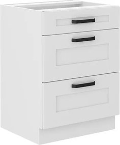 Επιδαπέδιο ντουλάπι Nelor 60 D 3S BB-Λευκό