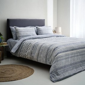 Σεντόνια Amorgos-1 (Σετ 4τμχ) Blue Vesta Home Υπέρδιπλo 240x260cm 100% Βαμβάκι
