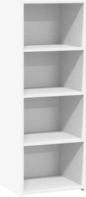 vidaXL Ντουλάπι Λευκό 45x41x124 εκ. από Επεξεργασμένο Ξύλο