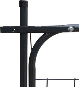 vidaXL Πύλη Φράχτη Κήπου Ανθρακί 100x100 εκ.