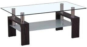 WOODWELL ΕΜ950CAMERON Τραπεζάκι Σαλονιού Καθιστικού, Απόχρωση Σκούρο Καρυδί 110x60x45cm ΕΜ950