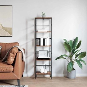 vidaXL Ράφι Βιβλίων Καπνιστό Δρύς 40 x 29,5 x 149 εκ