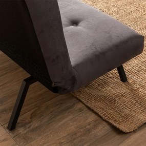 Καναπές - κρεβάτι Zola Megapap τριθέσιος υφασμάτινος χρώμα γκρι 180x64x78εκ.