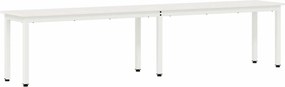 vidaXL παγκάκι Λευκό 200 x 35 x 45 εκ Στερεά ξυλεία πεύκου