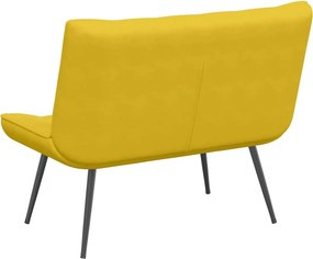 vidaXL Πάγκος Κίτρινο 110x74x84 εκ. Βελούδινος