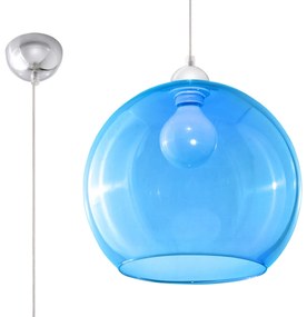 Κρεμαστό φωτιστικό Ball 1,μπλέ χρώμα,1xE27/60w