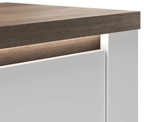Έπιπλο Τηλεόρασης Ανθρακί Οξειδωμένο 121x43x57