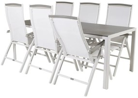 Σετ Τραπέζι και καρέκλες Dallas 2325, Polyξύλο, Μέταλλο, Ύφασμα | Epipla1.gr
