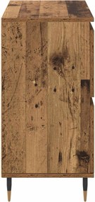 vidaXL Πλαϊνό γραφείο Παλιό ξύλο 60 x 35 x 70 cm