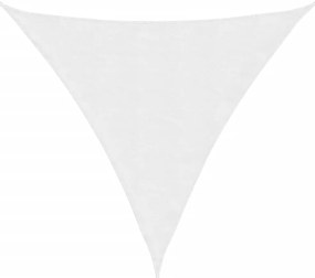 vidaXL Πανί Σκίασης Τρίγωνο Λευκό 3,6 x 3,6 x 3,6 μ. Ύφασμα Oxford