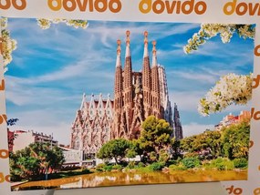 Εικόνα του καθεδρικού ναού της Βαρκελώνης - 120x80