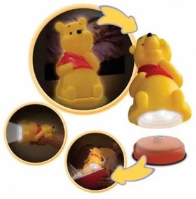 Φωτάκι Νυκτός με Φακό 2 σε 1 Winnie Pooh  LED 65102 Ango Dalber 65102 Πορτοκαλί