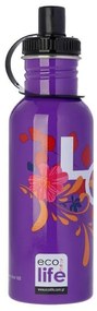 Ecolife Παγούρι Love 600ml Μωβ 33-BO-1006