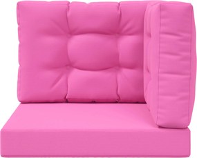 vidaXL Μαξιλάρι Καναπέ Εξωτερικού Χώρου 3 pcs Ροζ Πολυεστέρας