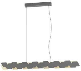 Eglo Altagracia Μοντέρνο Κρεμαστό Φωτιστικό Ράγα με Ενσωματωμένο LED σε Γκρι Χρώμα 390032