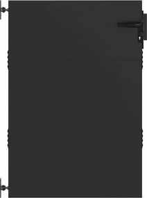 vidaXL Πύλη Κήπου 85 x 125 cm Ατσάλι με Επικάλυψη Πούδρας Κλειδώσιμο