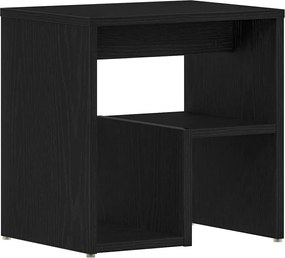 vidaXL Κομοδίνο Μαύρη Οξυά 40 x 30 x 40 εκ Επεξεργασμένο ξύλο