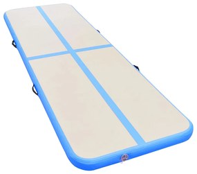 vidaXL Στρώμα Ενόργανης Φουσκωτό Μπλε 600 x 100 x 10 εκ. PVC με Τρόμπα