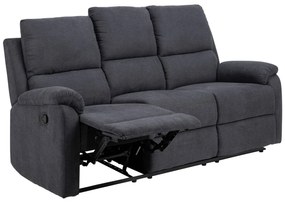 Καναπές Oakland 378, 101x190x90cm, 67 kg, Σκούρο γκρι, Ταπισερί | Epipla1.gr