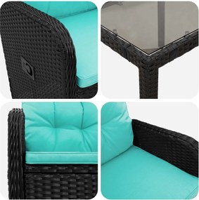 vidaXL Σετ Εξωτερικής Τραπέζης 5 pcs συνθετικό ρατάν