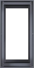 vidaXL Ζαρντινιέρα Ανθρακί 40x80x80 εκ. από Χάλυβα