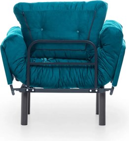 Πολυθρόνα Πετρόλ Πράσινο NITTA SINGLE 70x95x85