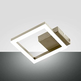 Φωτιστικό Οροφής - Πλαφονιέρα Bard 3394-24-225 18,3x18,3x5,5cm Dim Led 1080lm 11W Gold Fabas Luce