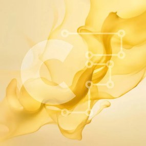 Intra Συλλεκτικό Ξύλινο Παζλ Plywood 4mm - Δυναμικός και ρέοντας κίτρινος καπνός στροβιλισμού Σε Ξύλινο Κουτί - Διαστάσεις Puzzle: 10x10 cm – 25 κομμάτια