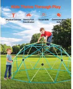 VEVOR Climbing Dome 10FT Geometric Dome Climber with Saucer Swing 1000LBS Loads